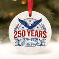 250th United States Anniversary Christmas Ornament, American Commemorative Gift, Wholesale Case of 4