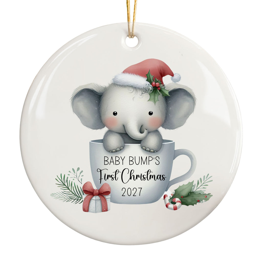 Baby Bump Christmas Ornament, Ultrasound Keepsake