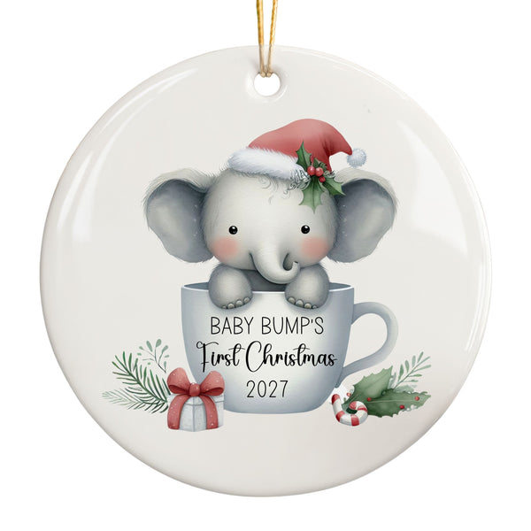 Baby Bump Christmas Ornament, Ultrasound Keepsake