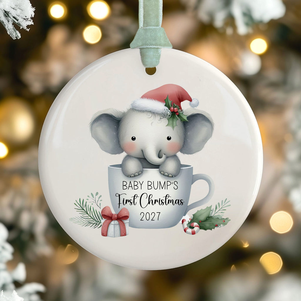 Baby Bump Christmas Ornament, Ultrasound Keepsake