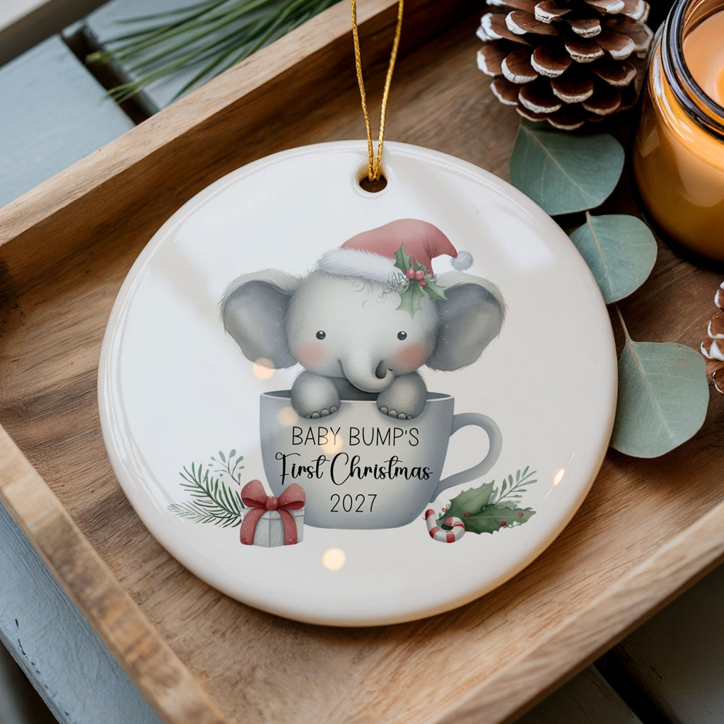 Baby Bump Christmas Ornament, Ultrasound Keepsake