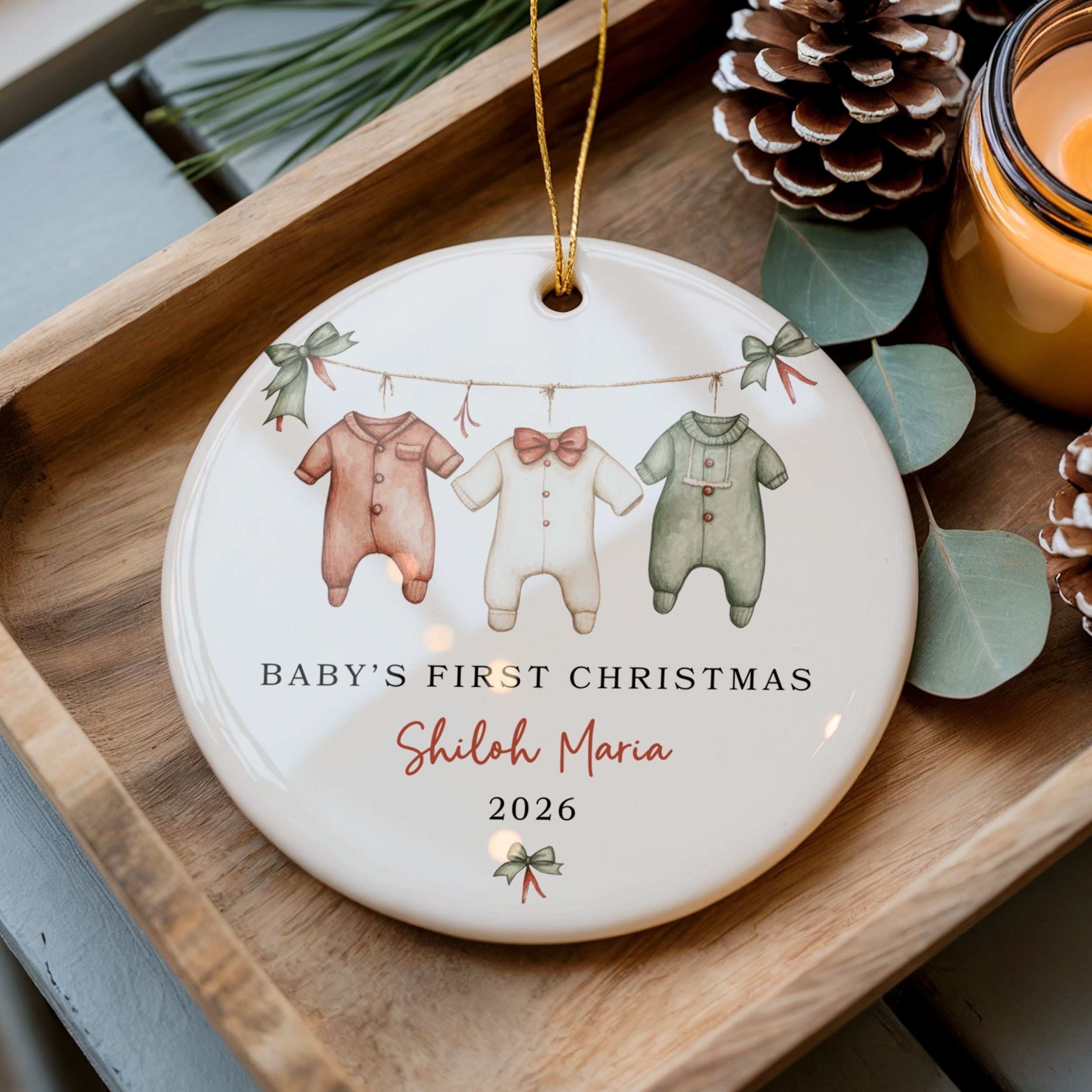 Baby's First Christmas Gender Neutral Newborn Ornament