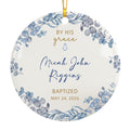 Baptism Ornament for Boy, Personalized Baby Dedication Gifts, Droplet