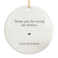 Thank You for Being My Person, Best Friend Ornament