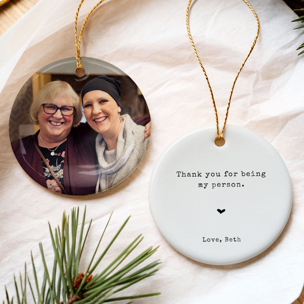 Thank You for Being My Person, Best Friend Ornament