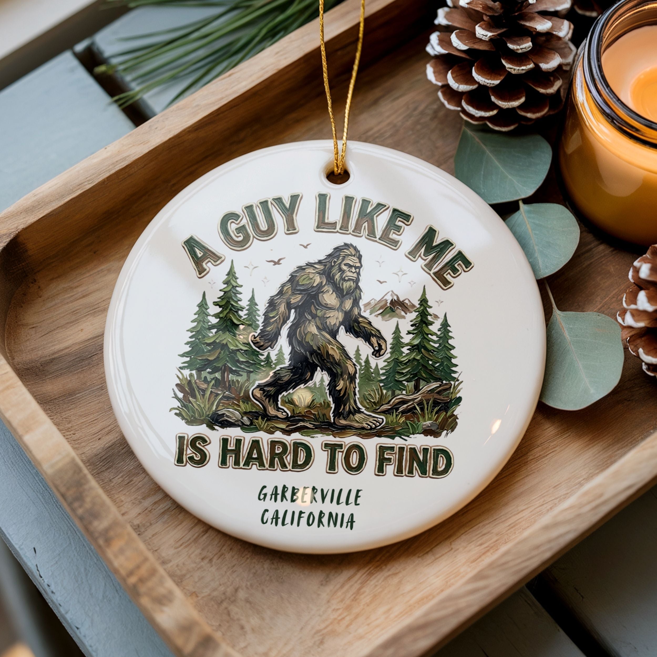 Bigfoot Ornament, Custom Sasquatch Souvenir Gifts, Wholesale Case of 4