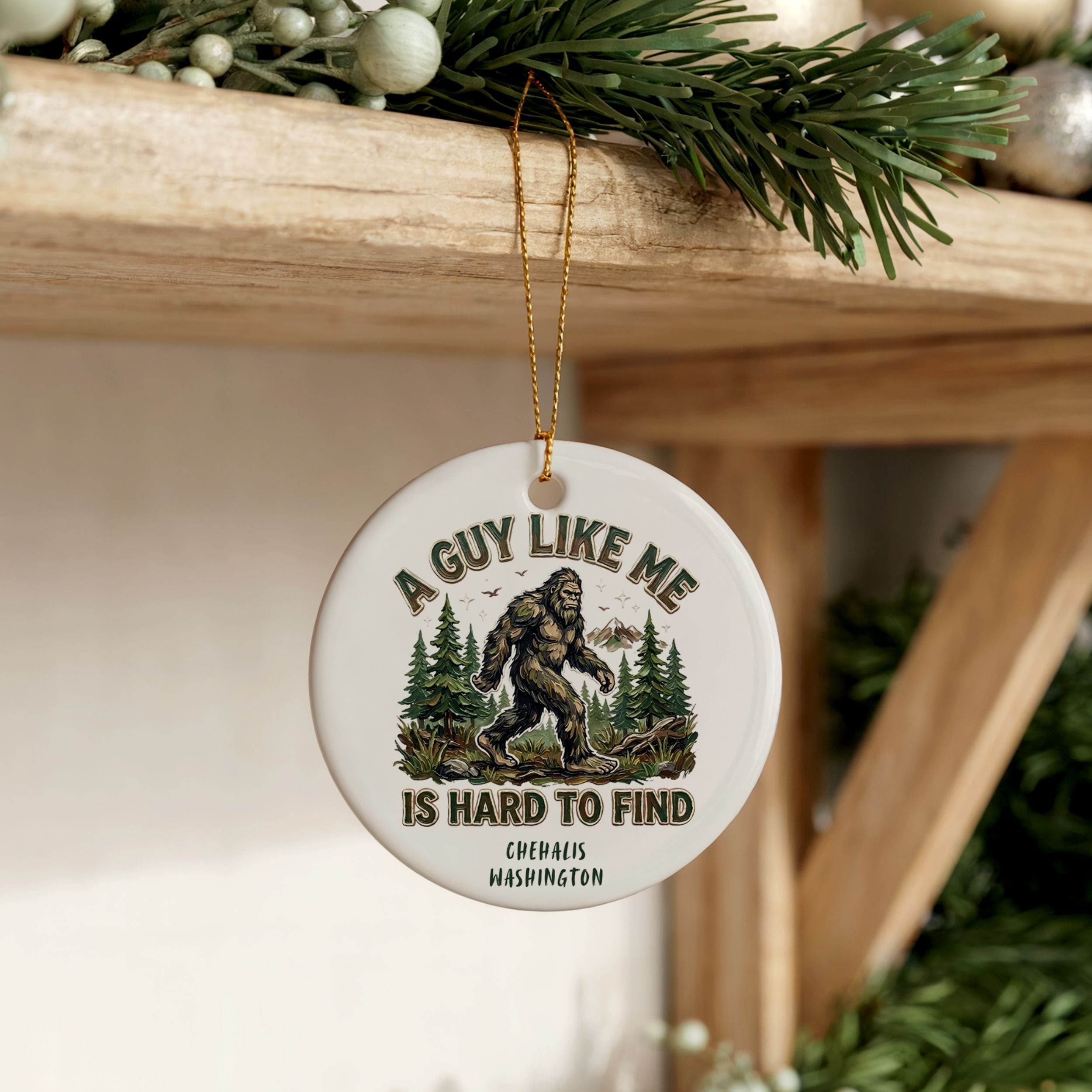 Bigfoot Ornament, Custom Sasquatch Souvenir Gifts, Wholesale Case of 4