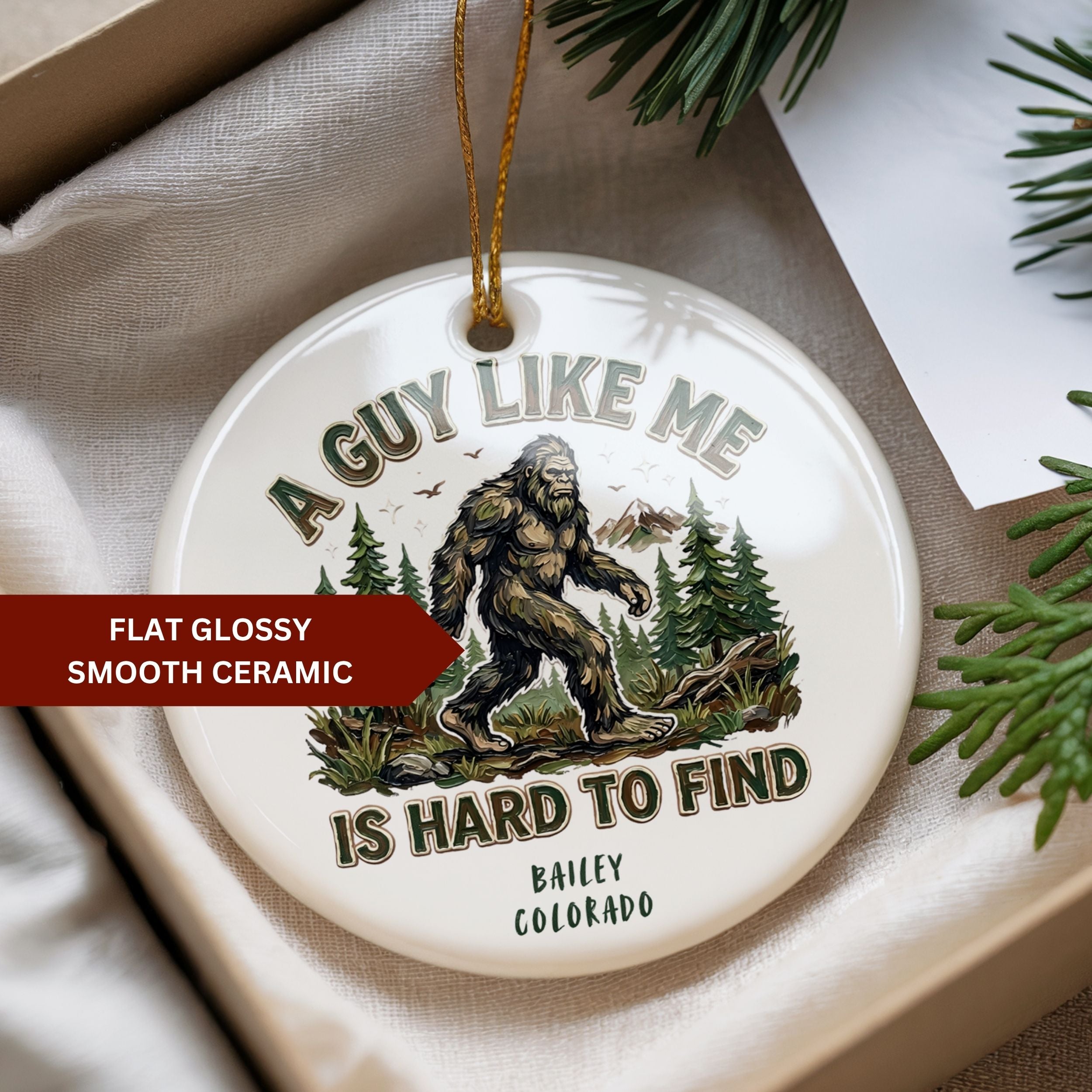 Bigfoot Ornament, Custom Sasquatch Souvenir Gifts, Wholesale Case of 4