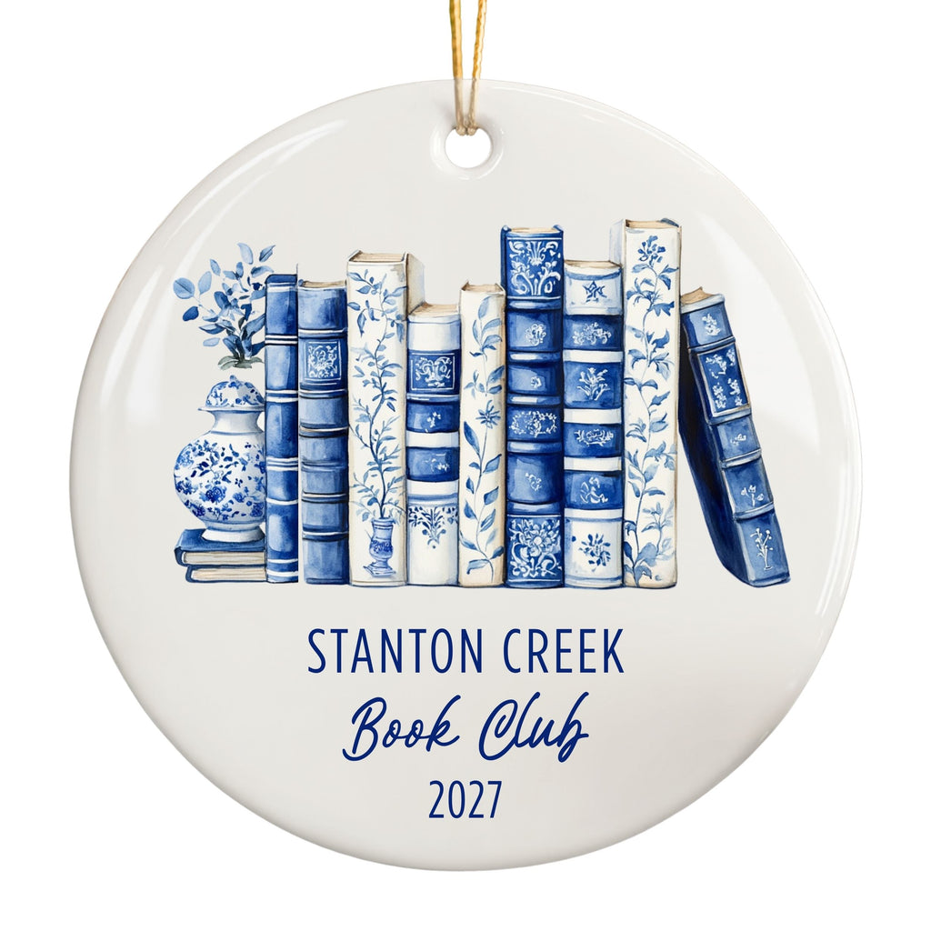 Book Club Christmas Ornament, Bookish Gifts for Readers