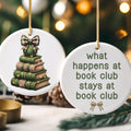 Book Club Christmas Ornament, Funny Bookish Gift for Book Club Readers, Wholesale Case of 4