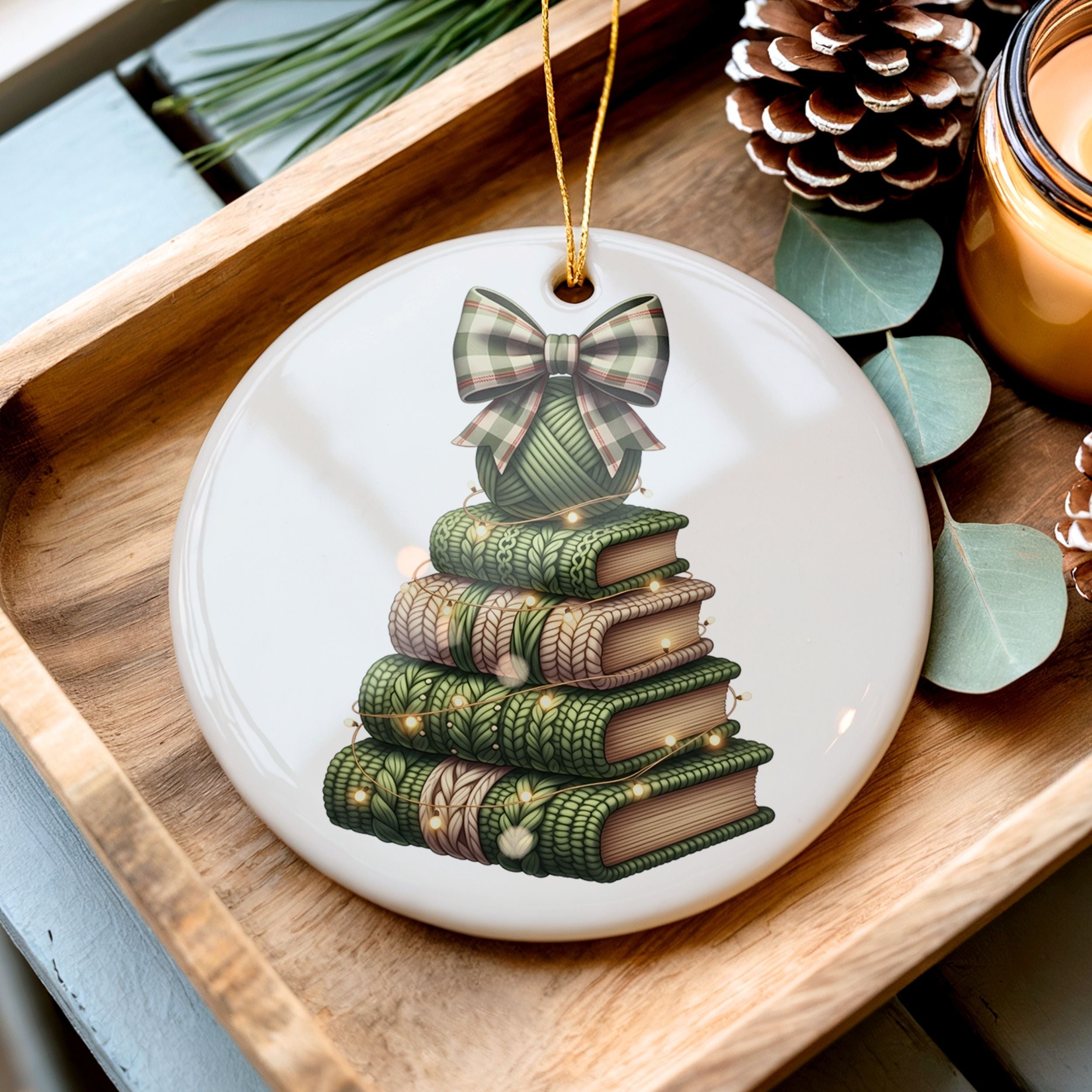 Book Club Christmas Ornament, Funny Bookish Gift for Book Club Readers, Wholesale Case of 4