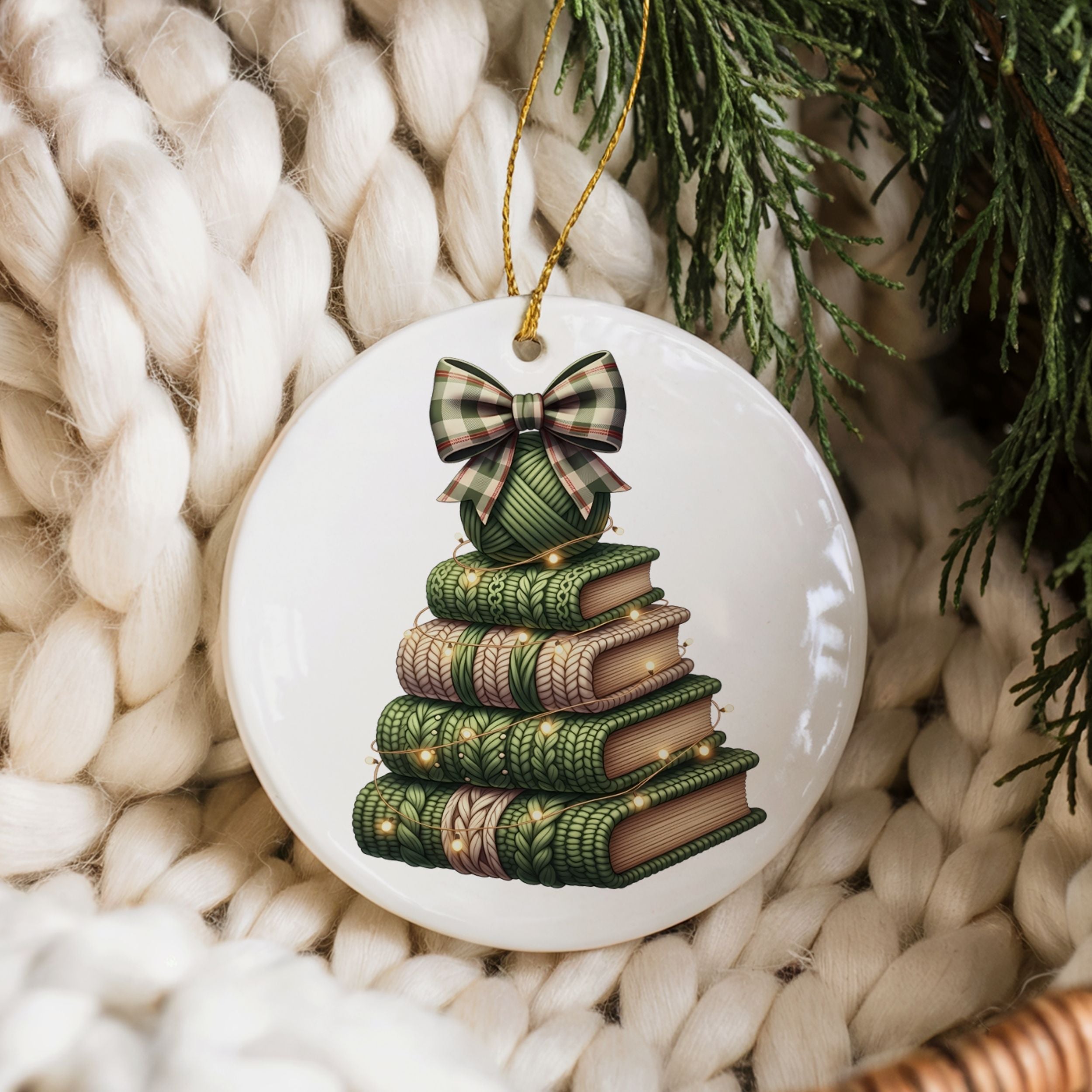 Book Club Christmas Ornament, Funny Bookish Gift for Book Club Readers, Wholesale Case of 4