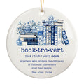 Booktrovert Christmas Ornament, Book Lover Reading Gift