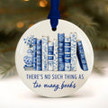 Book Lover Gift, Bookish Christmas Ornament for Readers, Wholesale Case of 4