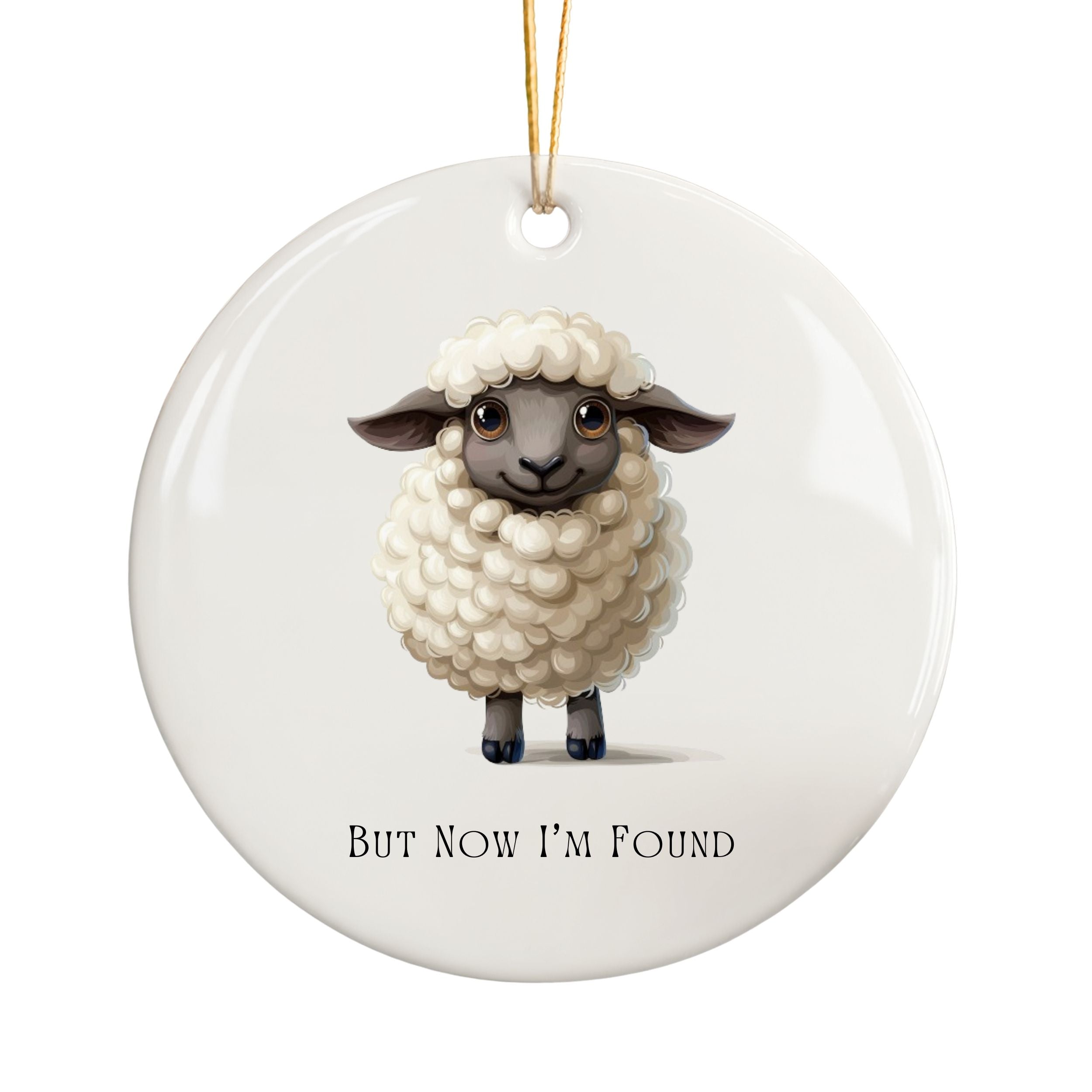 Black Sheep Ornament, Christian Gifts, But Now I'm Found Keepsake, Wholesale Case of 4