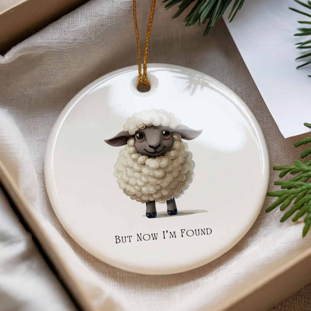 Black Sheep Ornament, Christian Gifts, But Now I'm Found Keepsake, Wholesale Case of 4