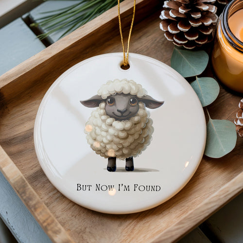 Black Sheep Ornament, Christian Gifts, But Now I'm Found Keepsake, Wholesale Case of 4