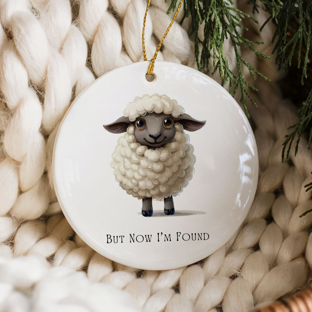 Black Sheep Ornament, Christian Gifts, But Now I'm Found Keepsake, Wholesale Case of 4