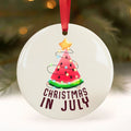 Christmas in July Ornaments, Watermelon Beach Coastal Gifts, Wholesale Case of 4