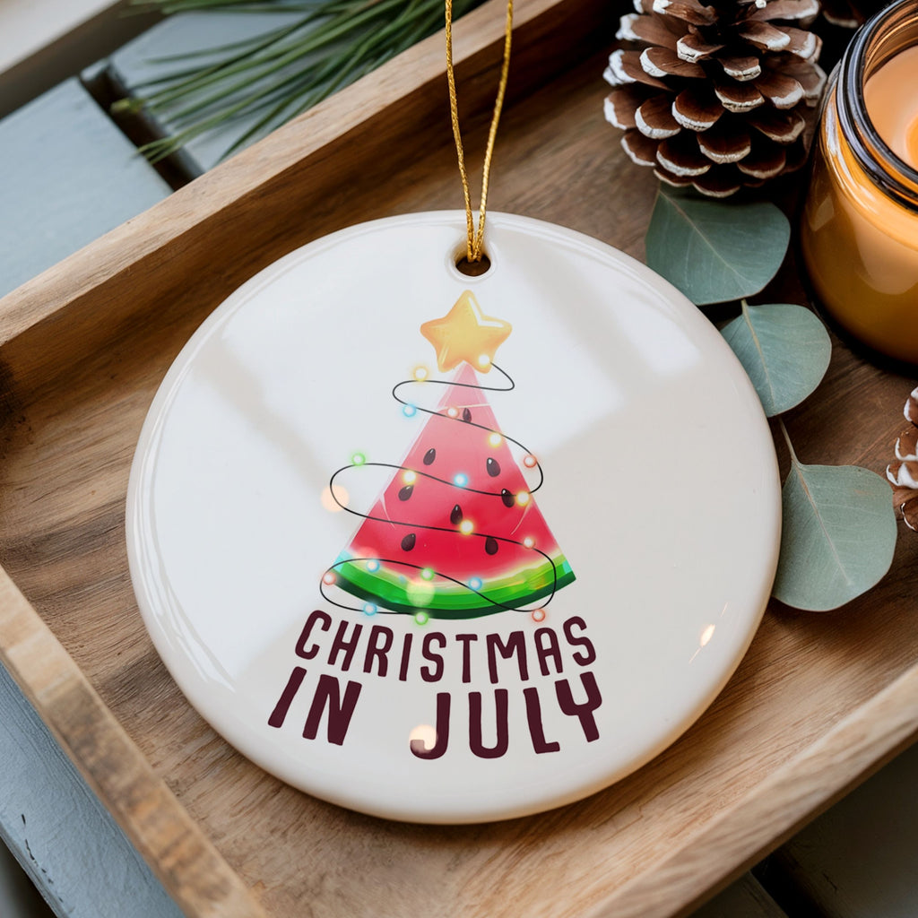 Christmas in July Ornaments, Watermelon Beach Coastal Gifts, Wholesale Case of 4