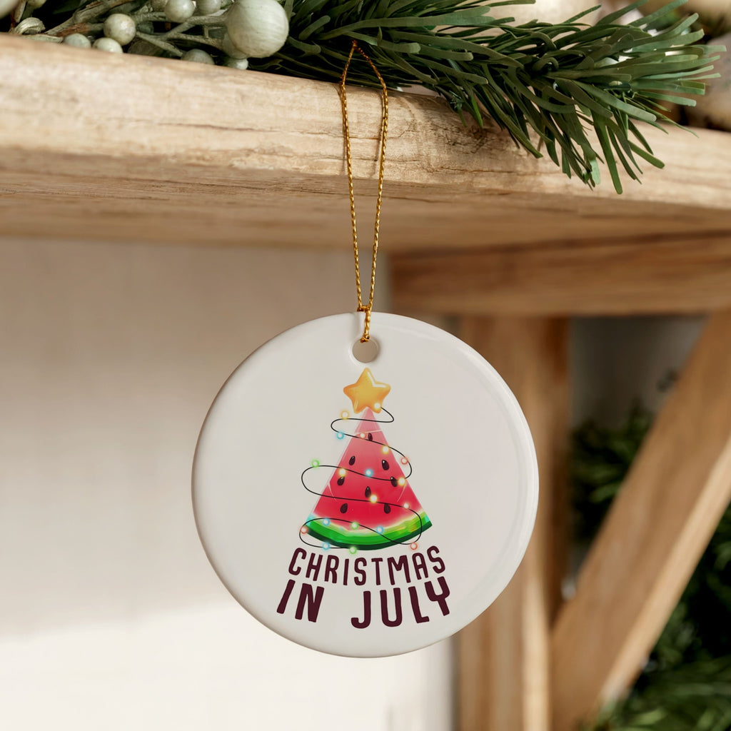 Christmas in July Ornaments, Watermelon Beach Coastal Gifts, Wholesale Case of 4