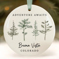 Custom Forest Christmas Ornament, National Park City State Gifts, Wholesale Case of 4