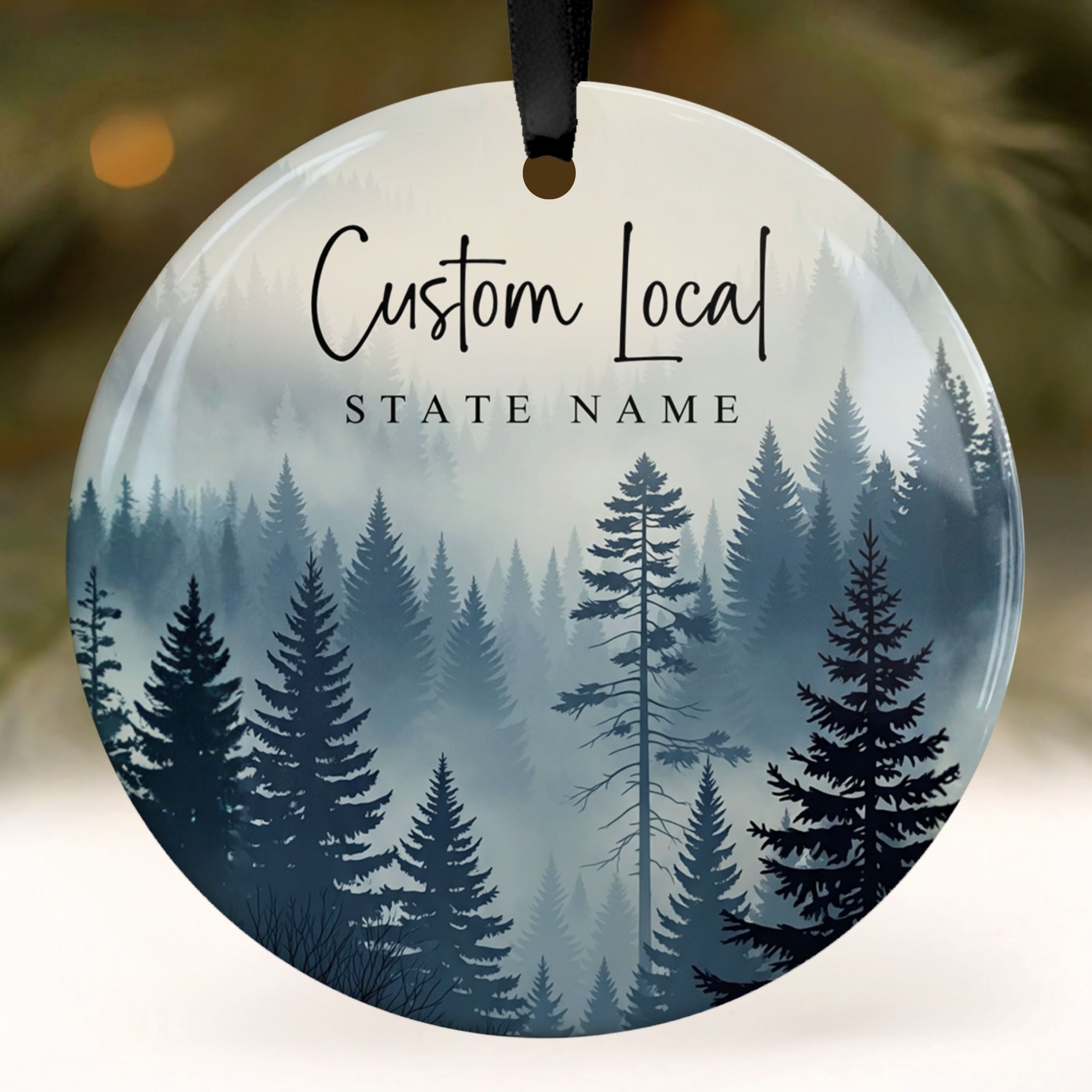 Smoky Mountain Ornament, Custom Appalachian Gift, Wholesale Case of 4
