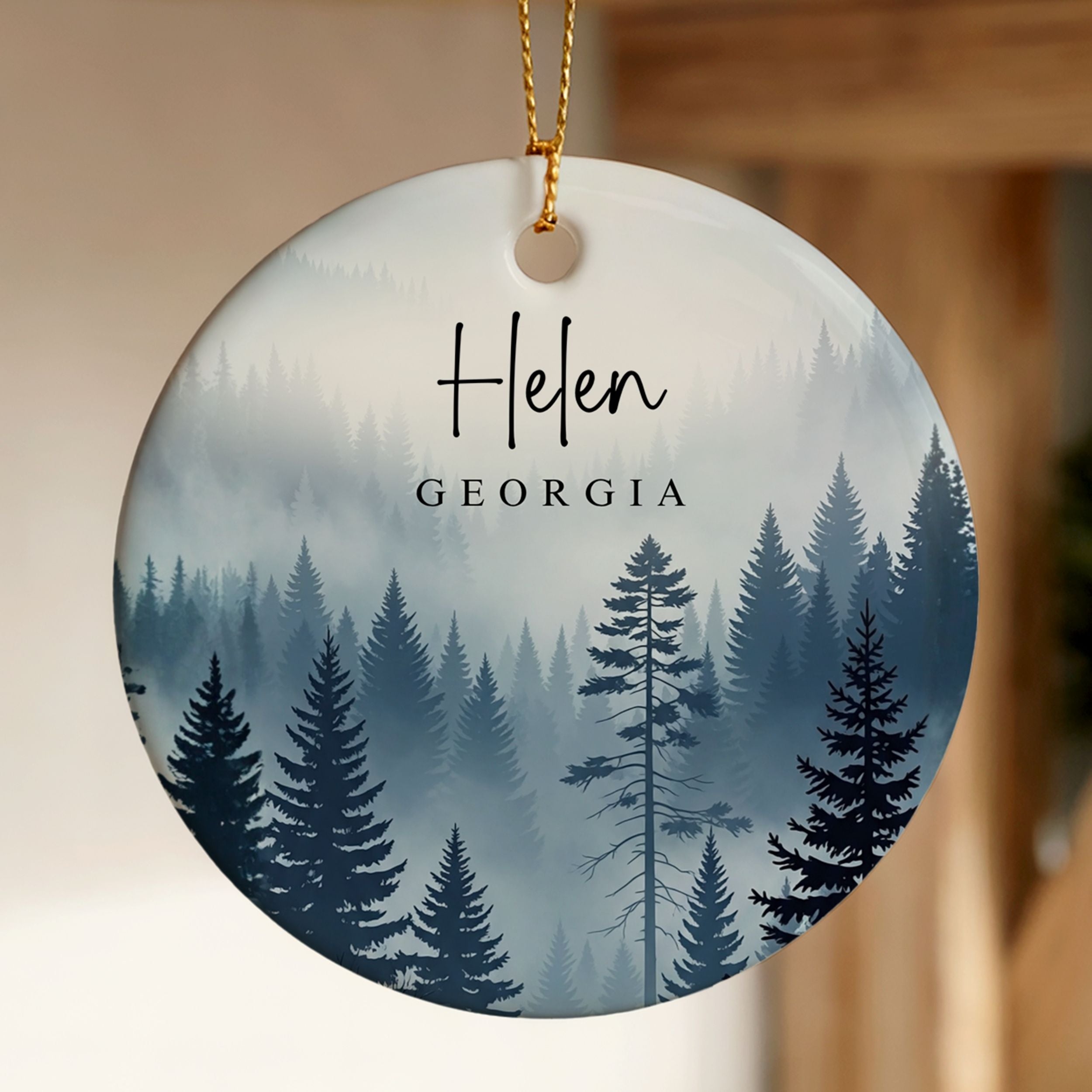 Smoky Mountain Ornament, Custom Appalachian Gift, Wholesale Case of 4