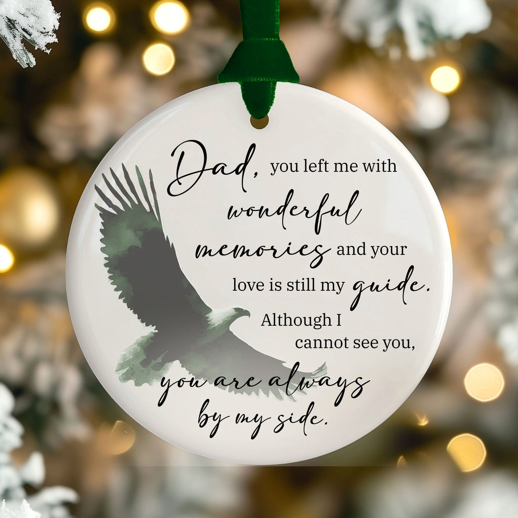 Dad Memorial Christmas Ornament, Loss of Father Sympathy Gift