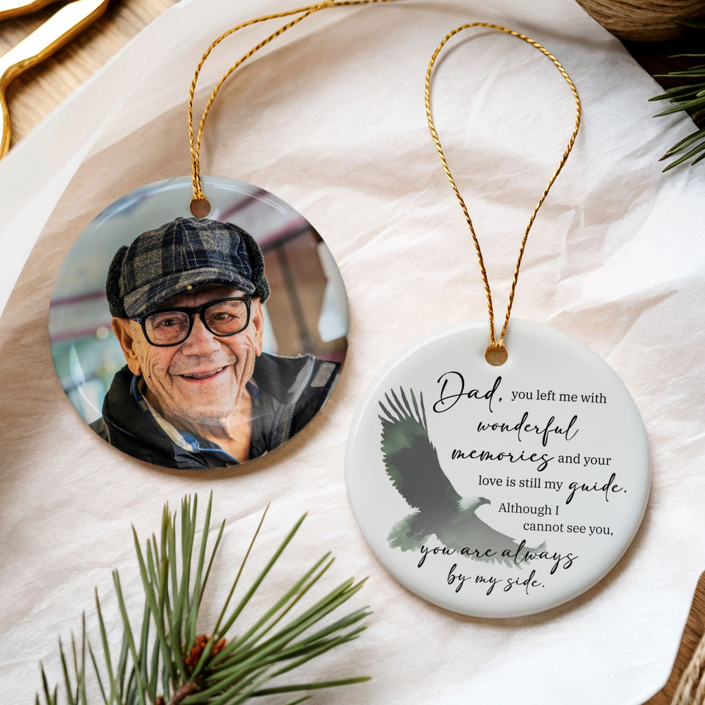 Dad Memorial Christmas Ornament, Loss of Father Sympathy Gift