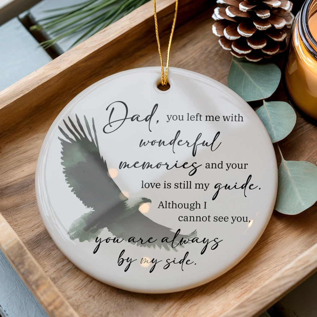 Dad Memorial Christmas Ornament, Loss of Father Sympathy Gift