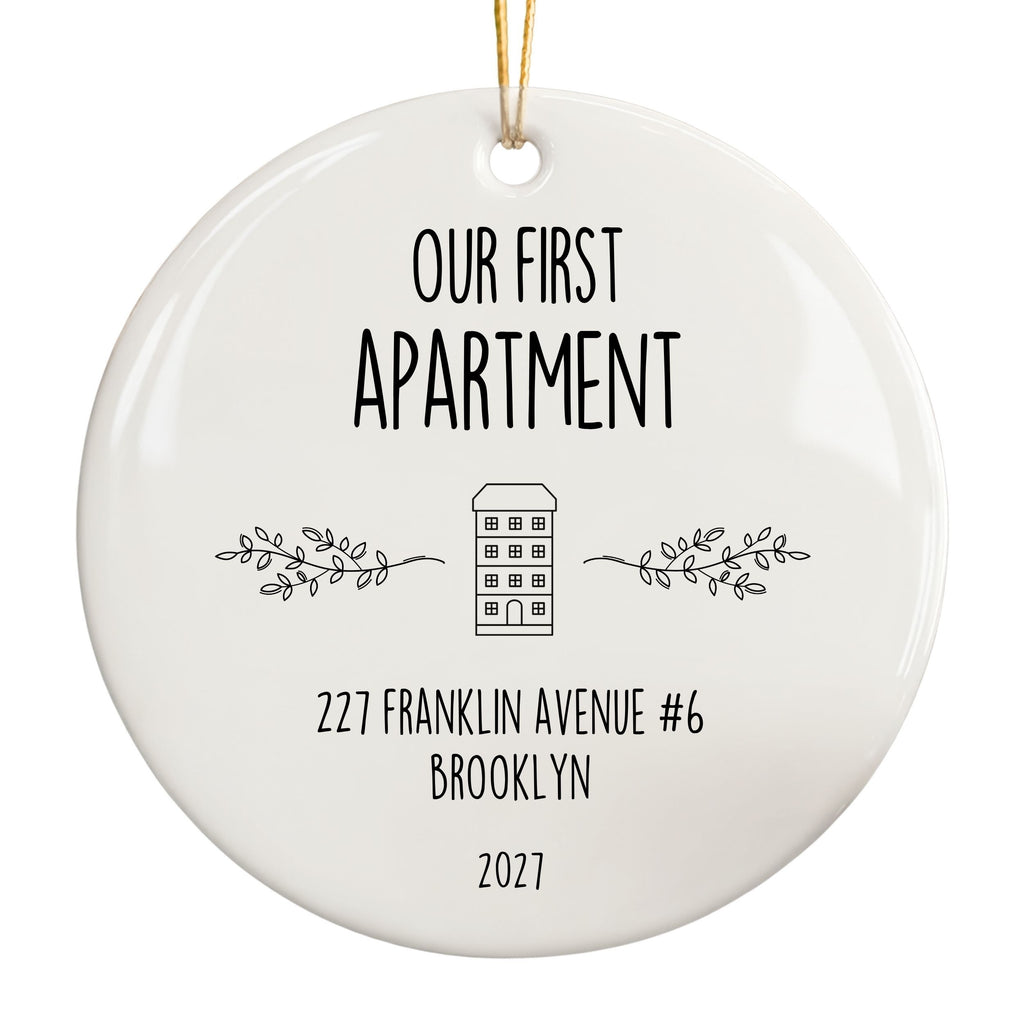 First Apartment Christmas Ornament, New Housewarming Gift