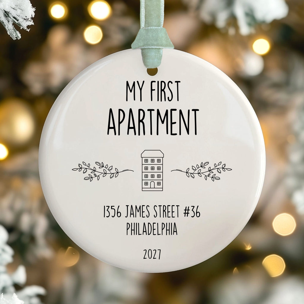 First Apartment Christmas Ornament, New Housewarming Gift
