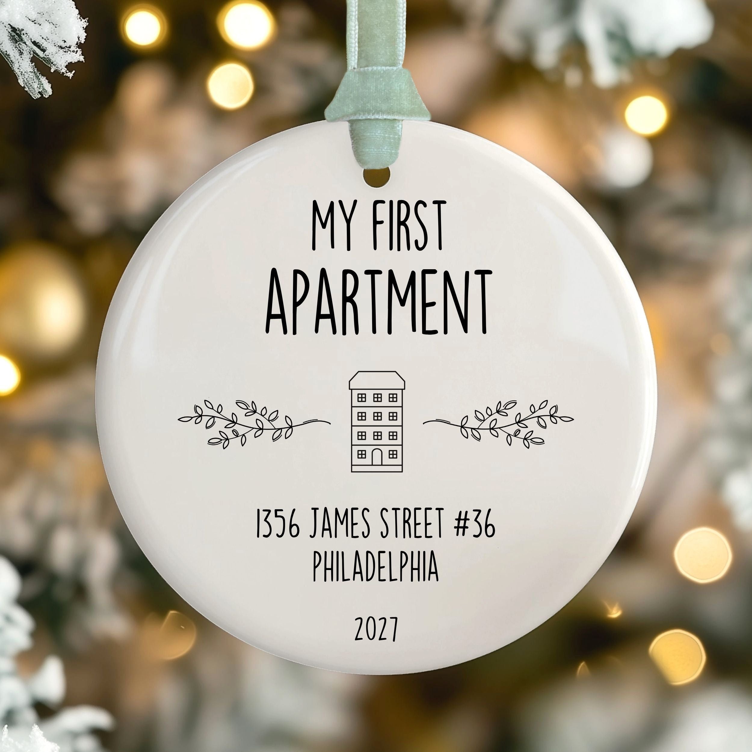 First Apartment Christmas Ornament, New Housewarming Gift