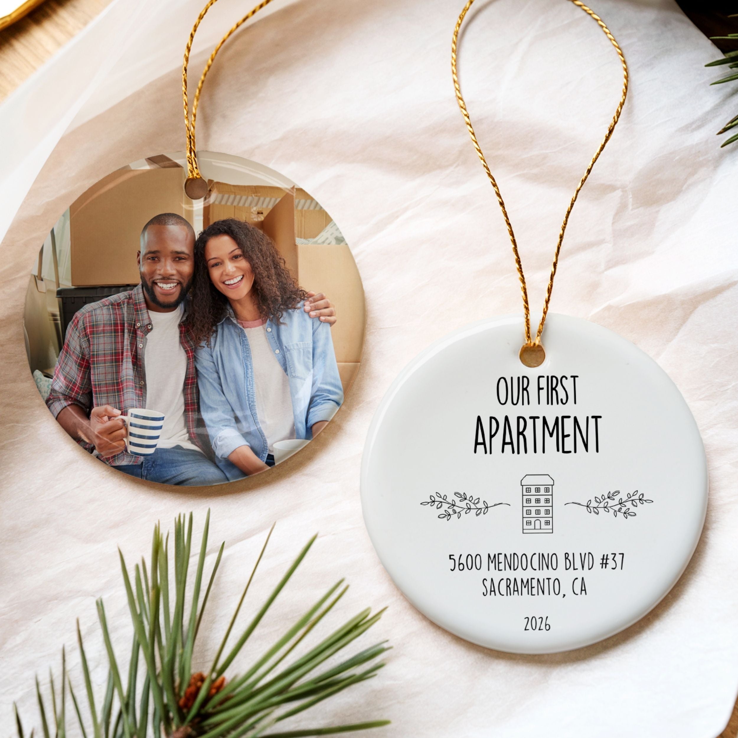 First Apartment Christmas Ornament, New Housewarming Gift