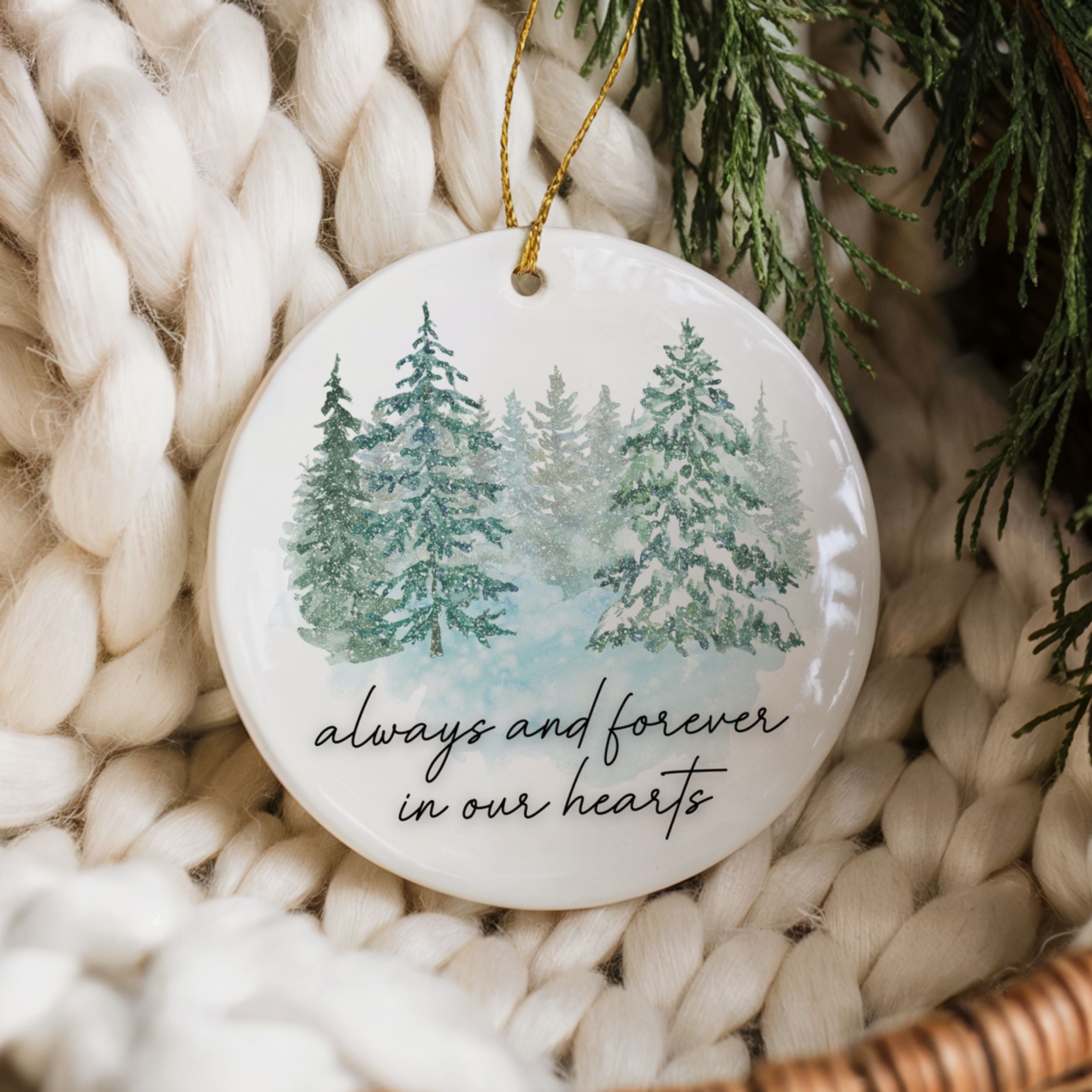 Memorial Christmas Ornament, Funeral Home Sympathy Gifts, Wholesale Case of 4
