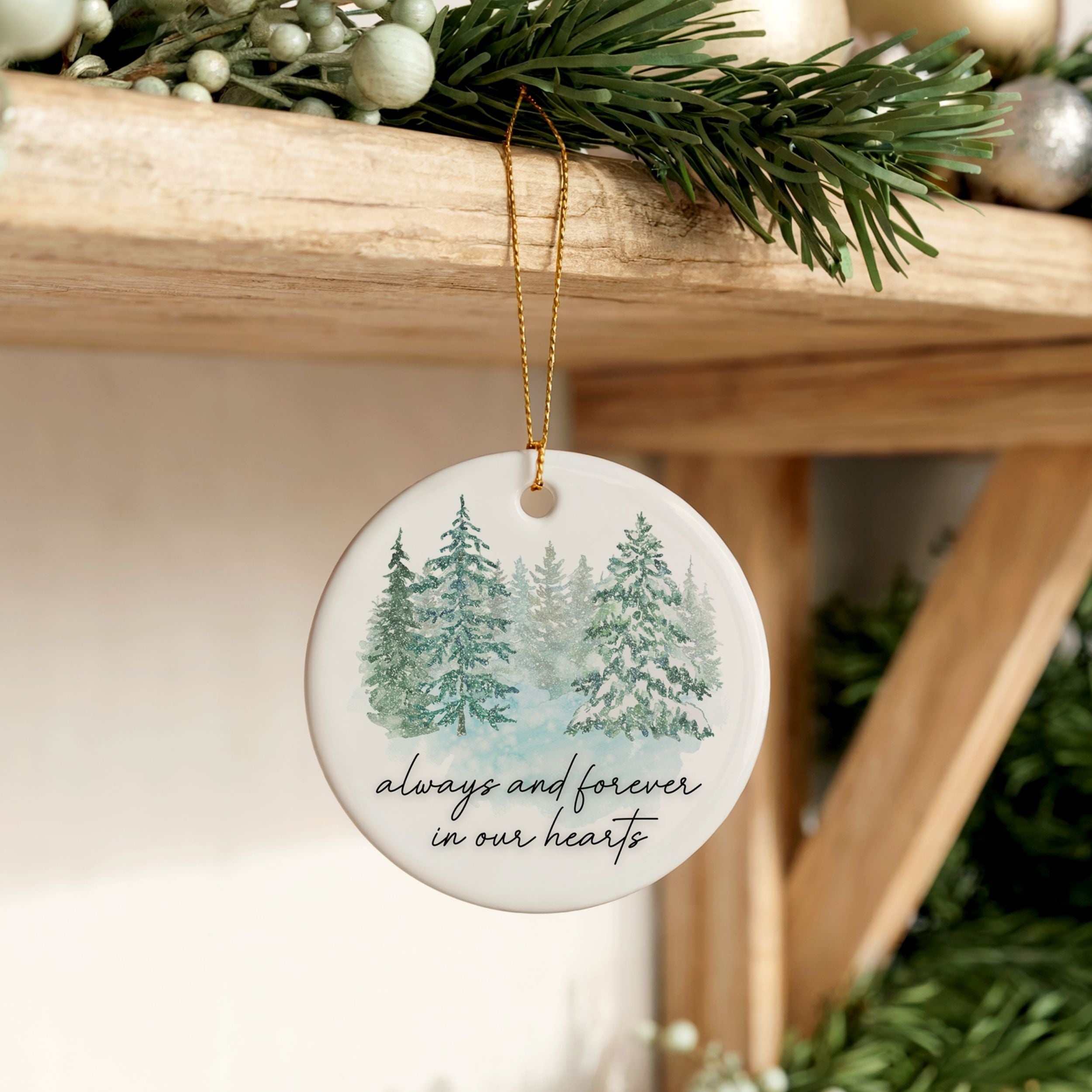 Memorial Christmas Ornament, Funeral Home Sympathy Gifts, Wholesale Case of 4