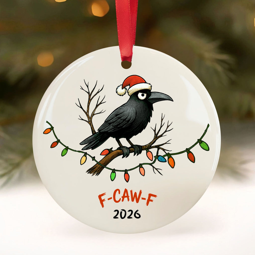 Funny 2026 Christmas Ornaments, Sarcastic Bad Year in Review, Wholesale Case of 4