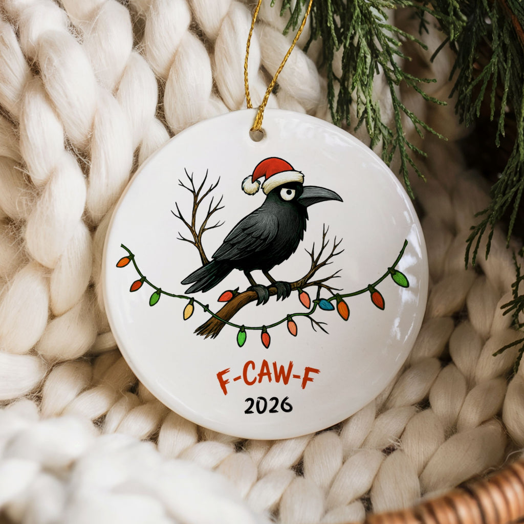 Funny 2026 Christmas Ornaments, Sarcastic Bad Year in Review, Wholesale Case of 4