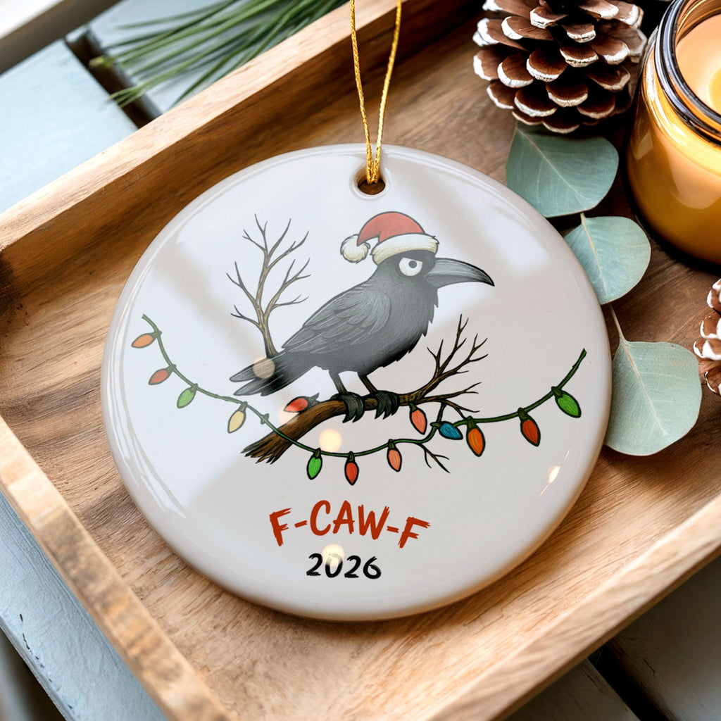 Funny 2026 Christmas Ornaments, Sarcastic Bad Year in Review, Wholesale Case of 4