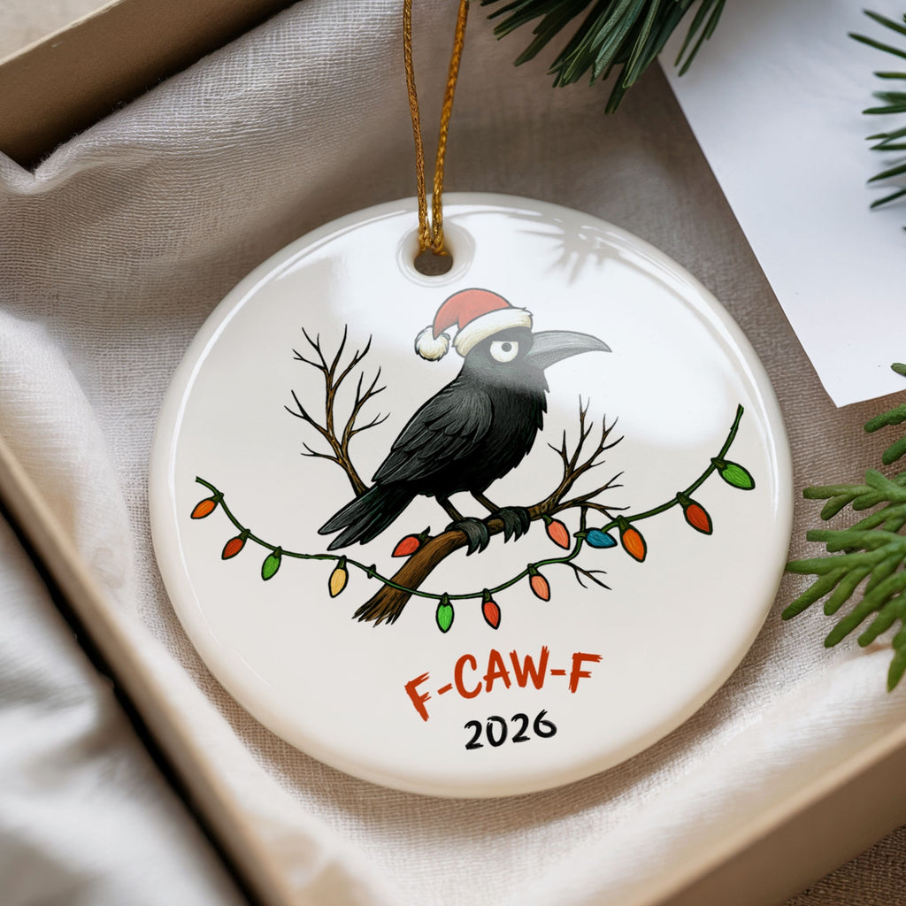 Funny 2026 Christmas Ornaments, Sarcastic Bad Year in Review, Wholesale Case of 4