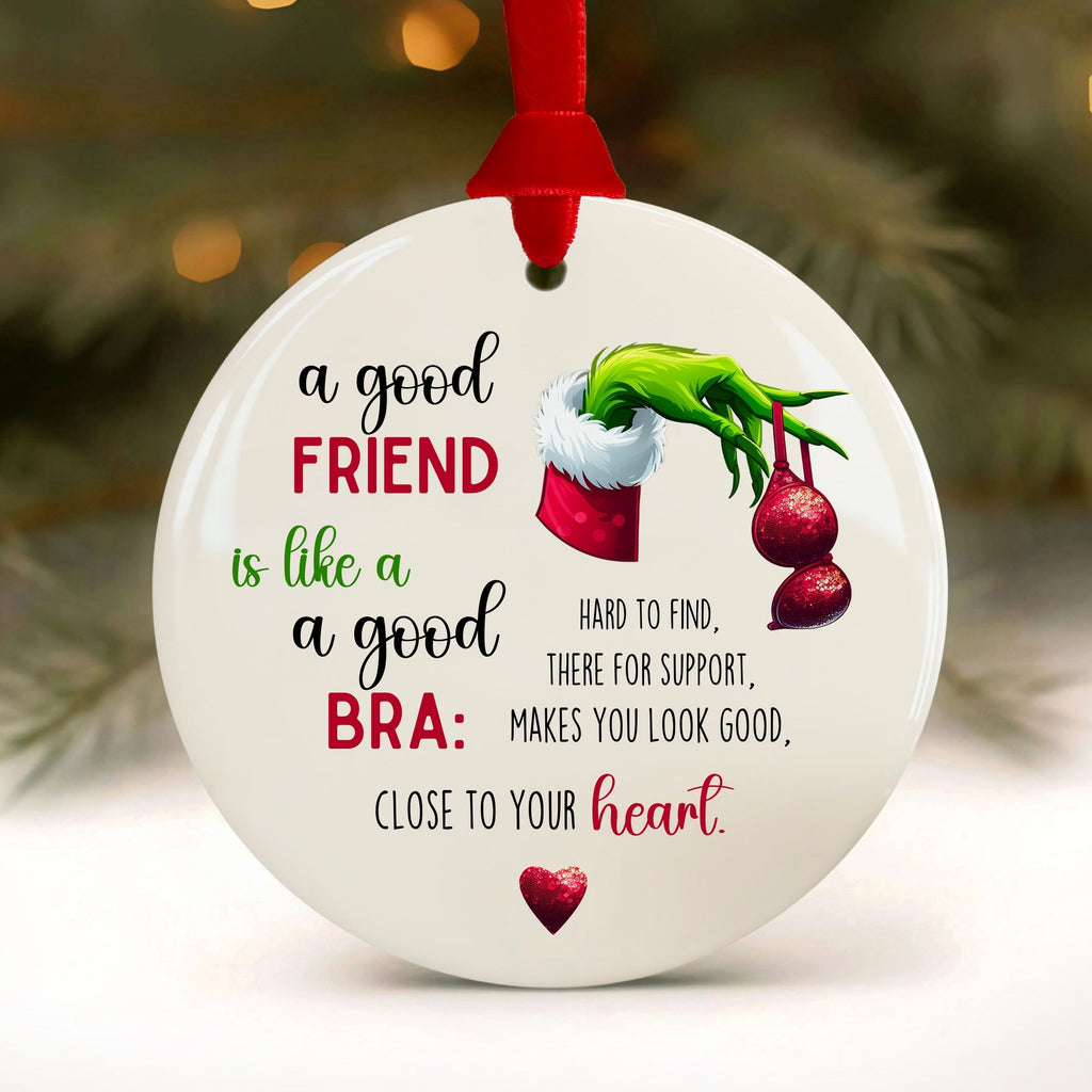 Funny Christmas Ornament, Friendship Gift for Women, Wholesale Case of 4