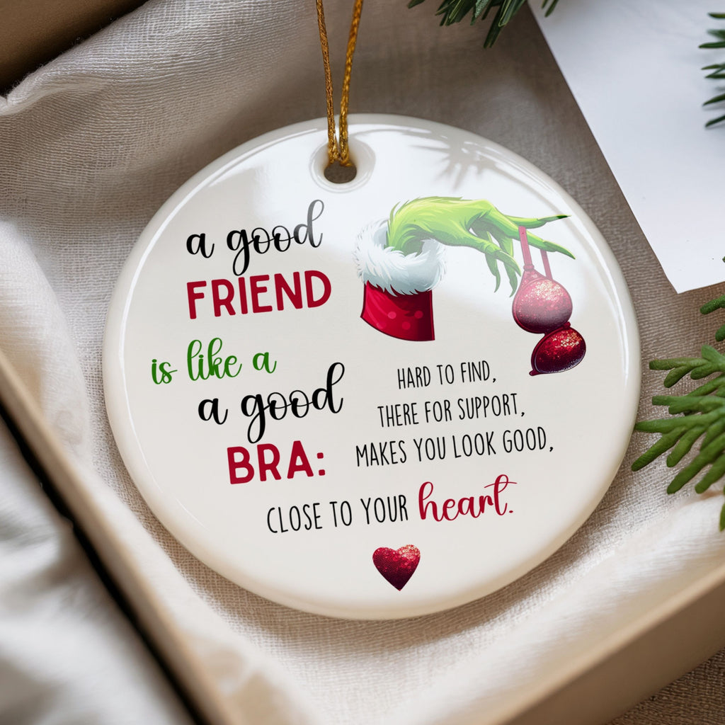 Funny Christmas Ornament, Friendship Gift for Women, Wholesale Case of 4