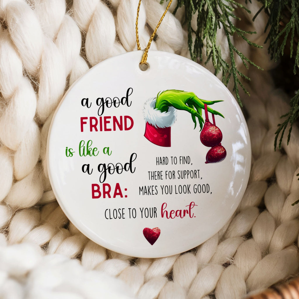 Funny Christmas Ornament, Friendship Gift for Women, Wholesale Case of 4