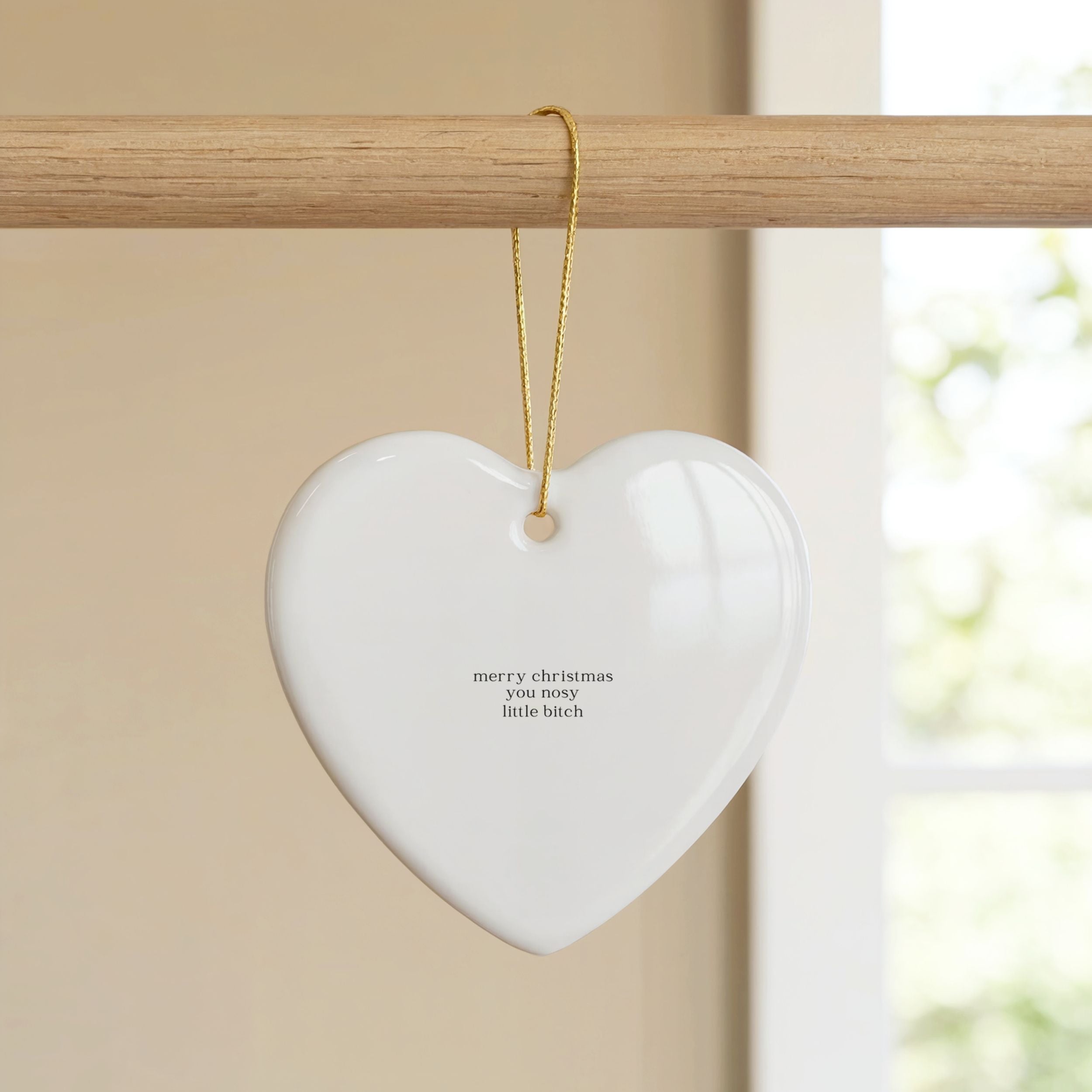 Funny Christmas Ornaments, Snarky Holiday Gifts for Women, Wholesale Case of 4