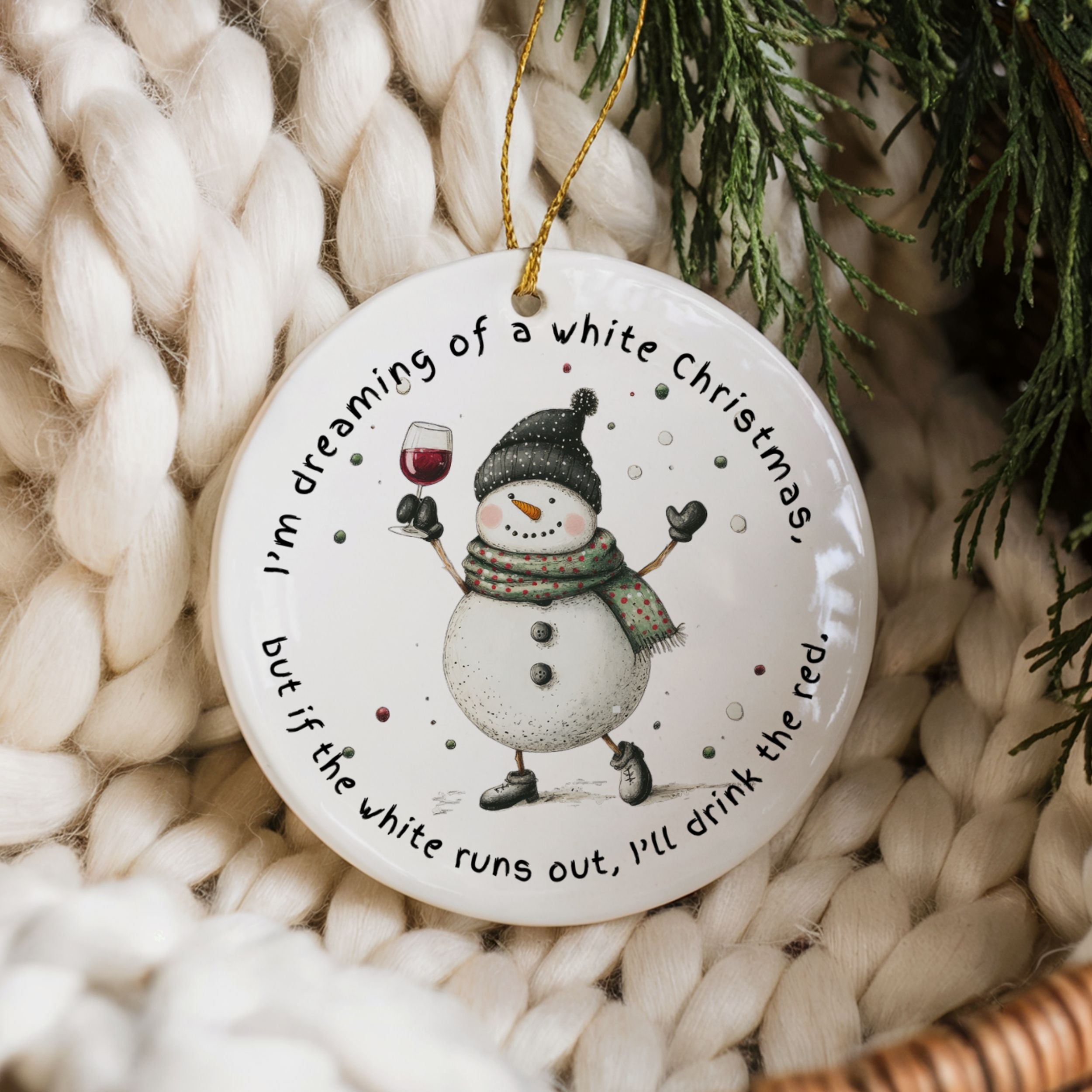 Funny Wine Gifts, Friendship Christmas Ornaments for Women, Wholesale Case of 4