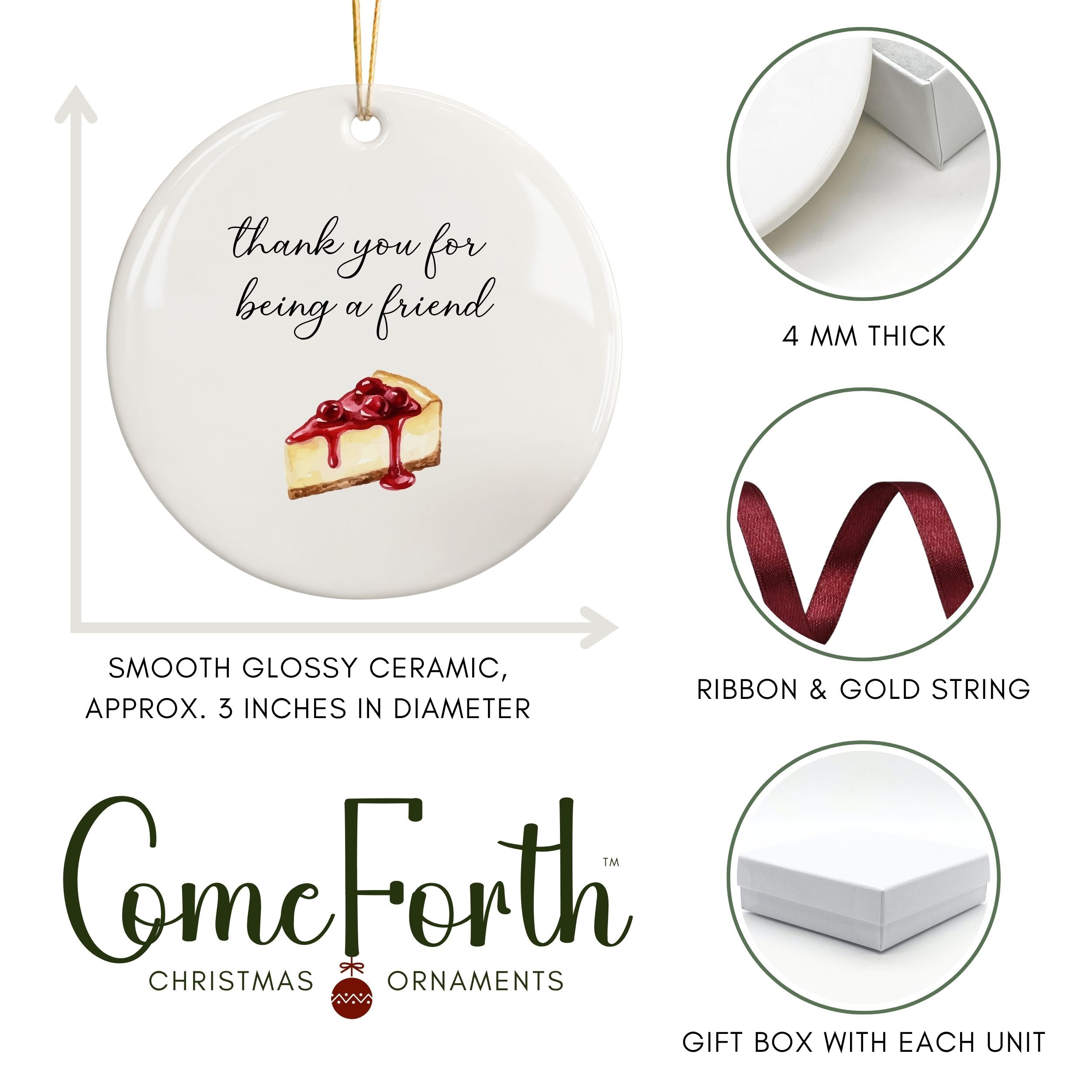 Friendship Ornament, Golden Girls Inspired Gifts, Wholesale Case of 4