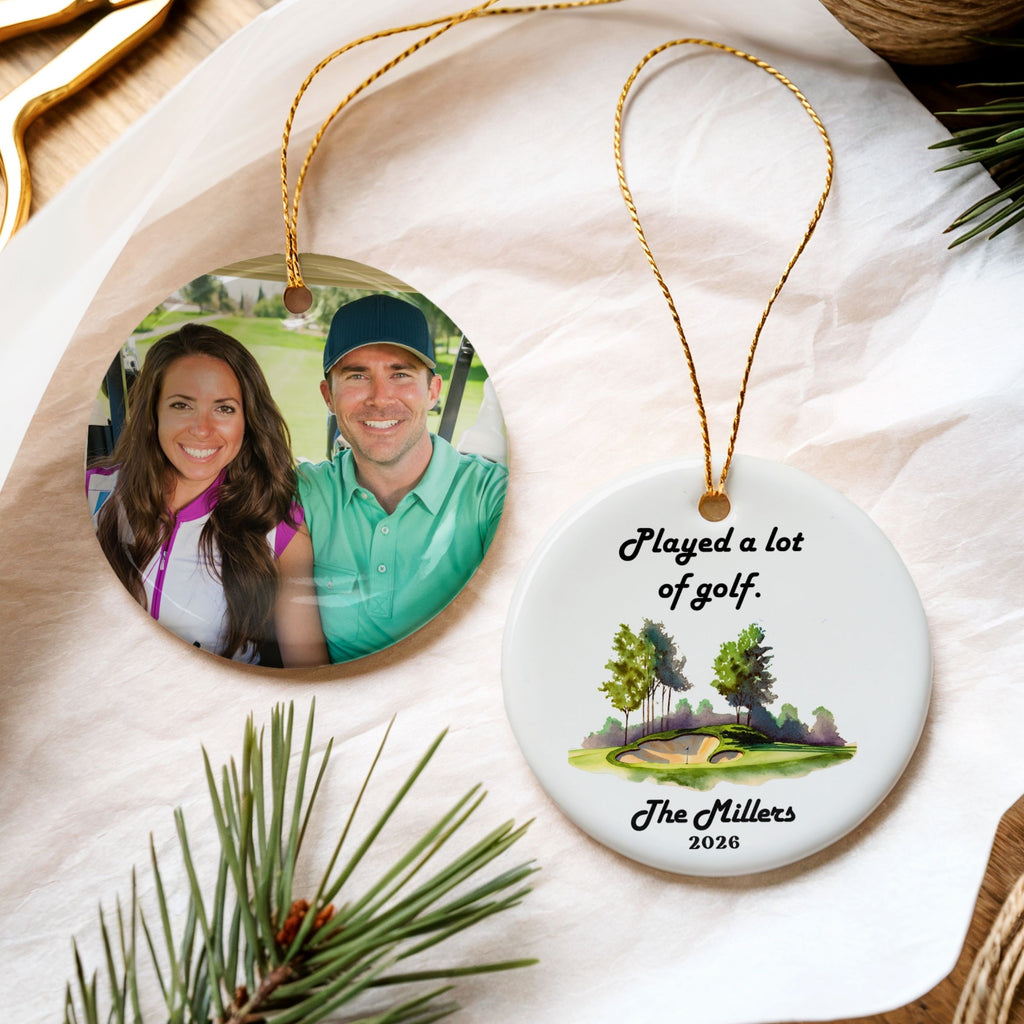Played a Lot of Golf Ornament, Funny Custom Golfing Gift