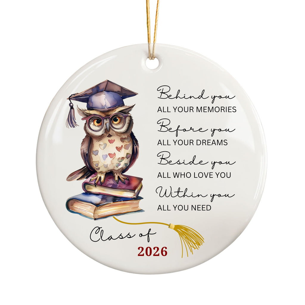 Class of 2026 Graduation Ornament, High School Grad Gifts, Wholesale Case of 4
