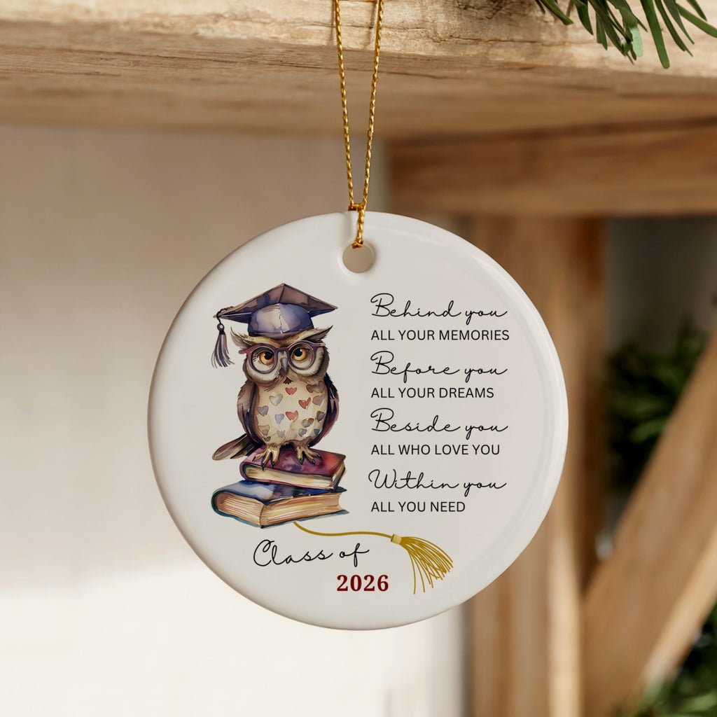 Class of 2026 Graduation Ornament, High School Grad Gifts, Wholesale Case of 4